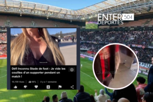 Scandal in France! They record a porn film in the Nice stadium during a match